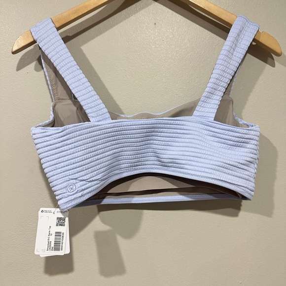 NWT Lululemon Smocked Swim Top B/C Cup (size 10) Pastel Blue - Picture 4 of 5